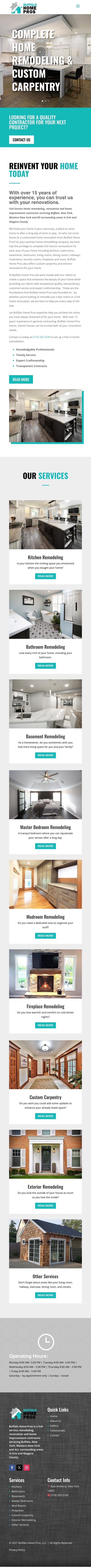Buffalo Home Pros Website - Mobile