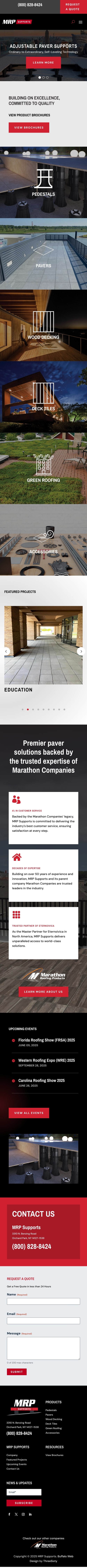 MRP Supports Website - Mobile